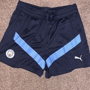 Puma Manchester City Dark Blue Woven Shorts